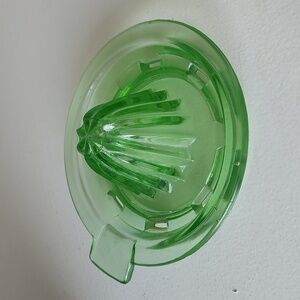 Vintage Green Glass Citrus Juicer